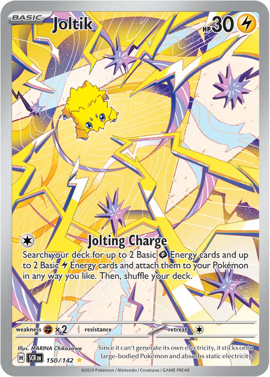 150/142 Joltik Stellar Crown Pokémon Card