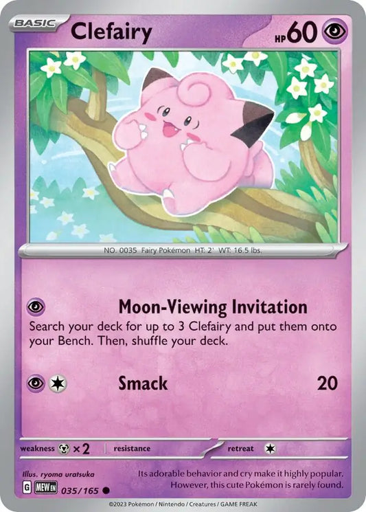 035/165 Clefairy 151 Pokémon Card