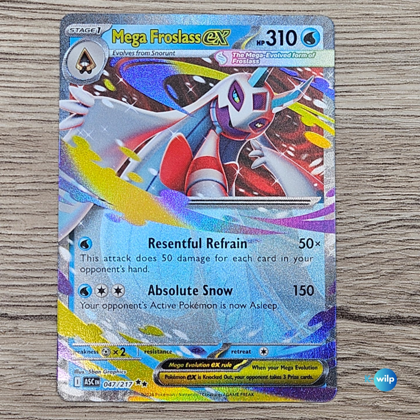 047/217 Mega Froslass ex Double Rare Ascended Heroes Pokémon Trading Card