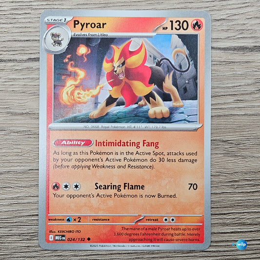 024/132 Pyroar Mega Evolution Pokémon Card