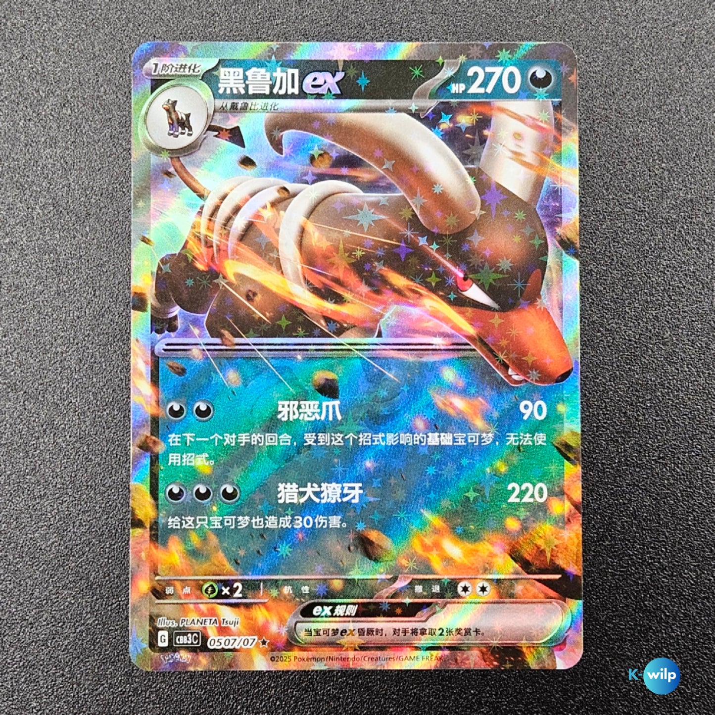 Houndoom ex 0507/71 Chinese Gem Pack Vol 3 CBB3C Rare Holo  Chinese Pokémon Trading Card
