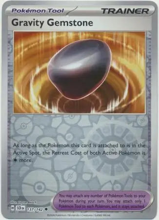 137/142 Gravity Gemstone Reverse Holo Stellar Crown Pokémon Card
