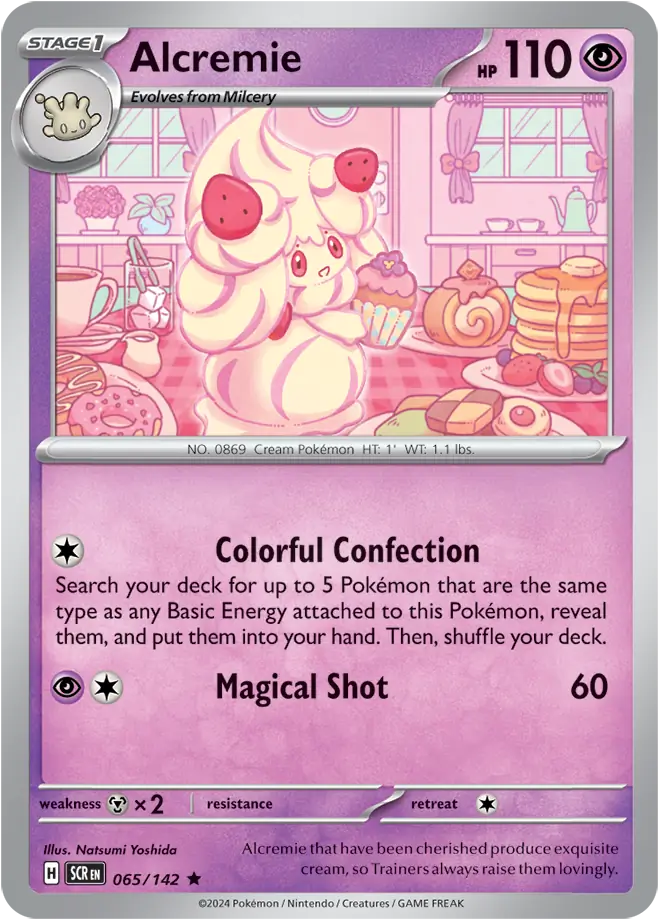 065/142 Alcremie Stellar Crown Pokémon Card