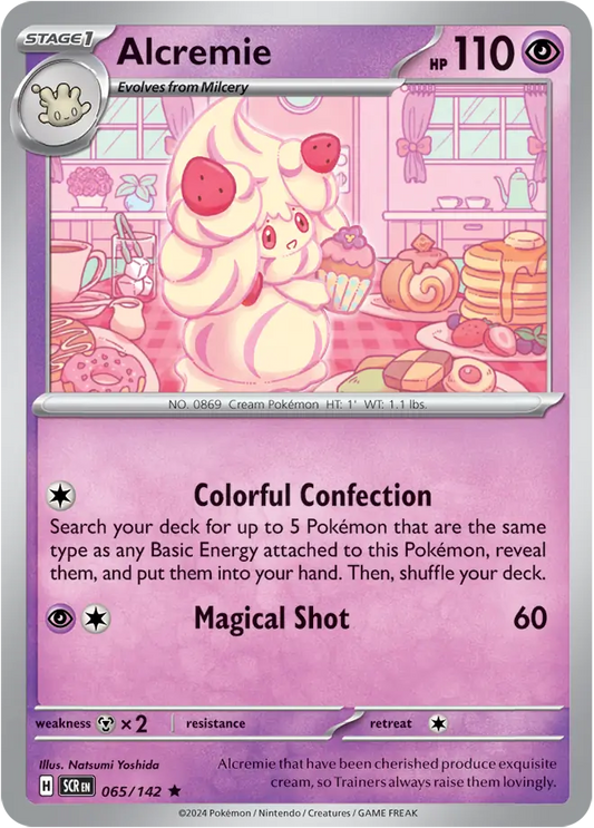 065/142 Alcremie Stellar Crown Pokémon Card