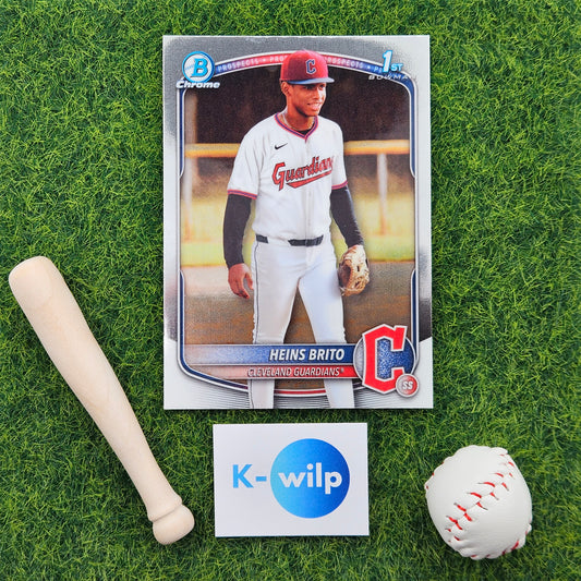 BCP-203 Heins Brito Cleveland Guardians - Prospects Bowman Chrome Topps Baseball Trading Card