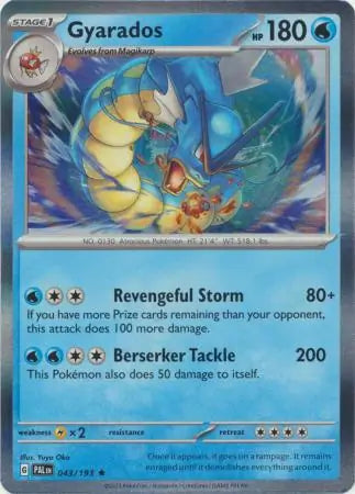 043/193 Gyarados Paldea Evolved Pokémon Card