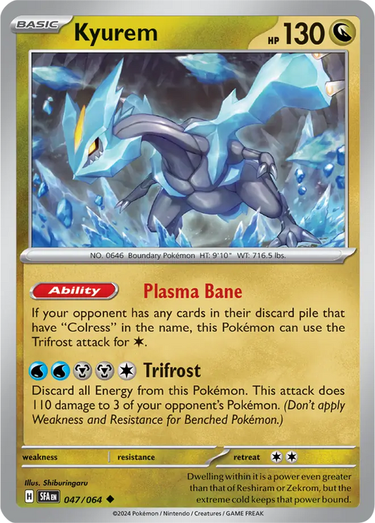 047/064 Kyurem Shrouded Fable Pokémon Card