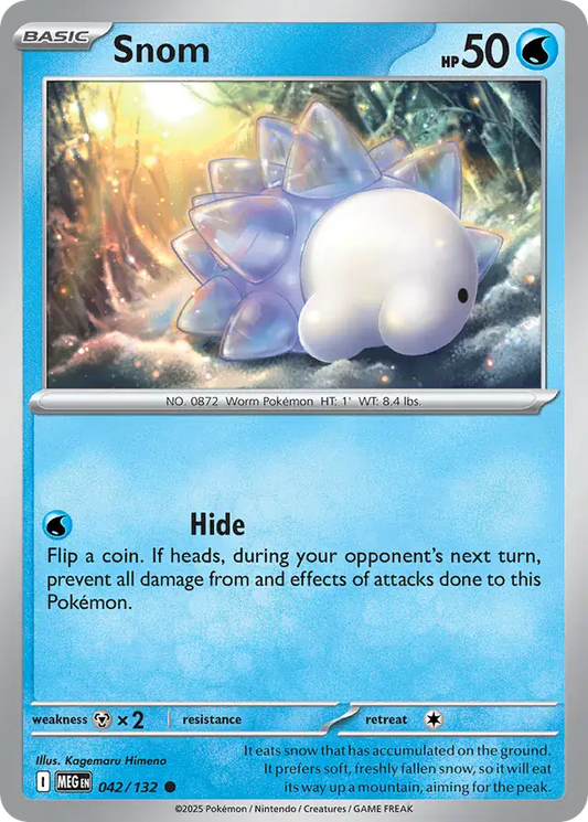 042/132 Snom Mega Evolution Pokémon Card