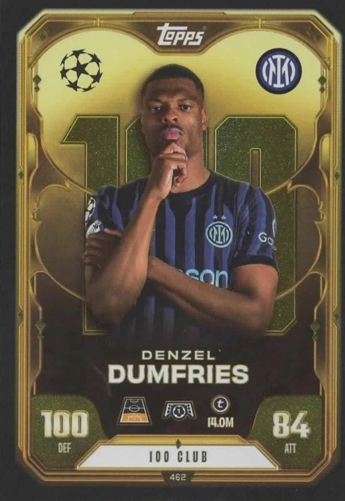 462 Denzel Dumfries (FC Internazionale Milano) 100 Club