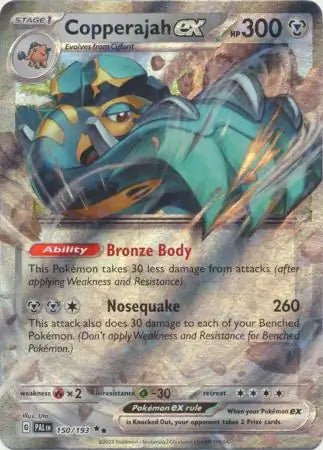 150/193 Copperajah ex Paldea Evolved Pokémon Card