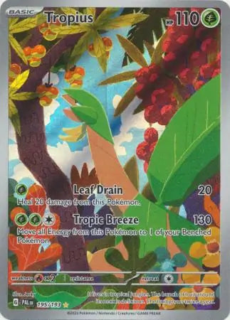 195/193 Tropius Paldea Evolved Pokémon Card