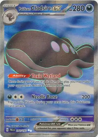 244/193 Paldean Clodsire ex Paldea Evolved Pokémon Card