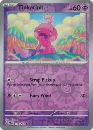 101/193 Tinkatink Reverse Holo Paldea Evolved Pokémon Card