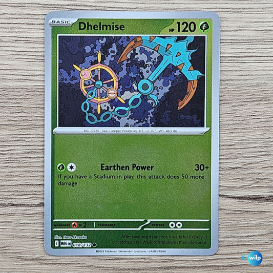 018/132 Dhelmise Reverse Holo Mega Evolution Pokémon Card