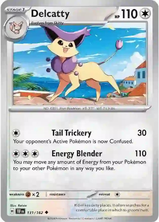 131/162 Delcatty Scarlet & Violet Temporal Forces Pokémon Card