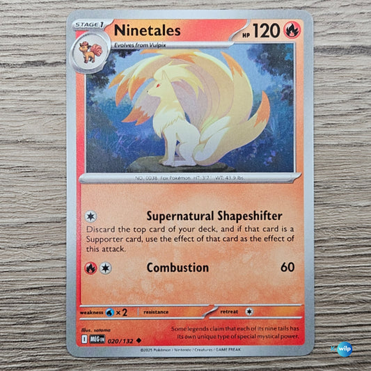 020/132 Ninetales Mega Evolution Pokémon Card