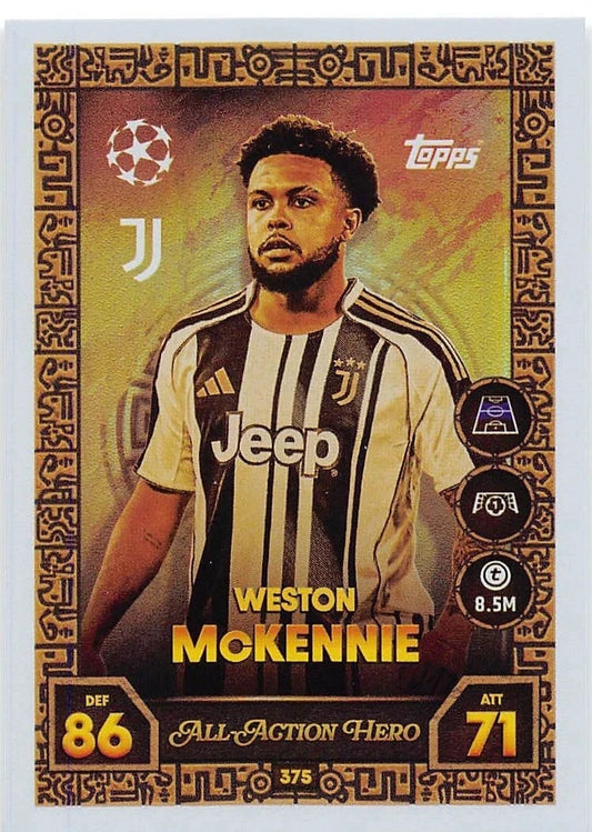 375 Weston McKennie (Juventus) All-Action Hero