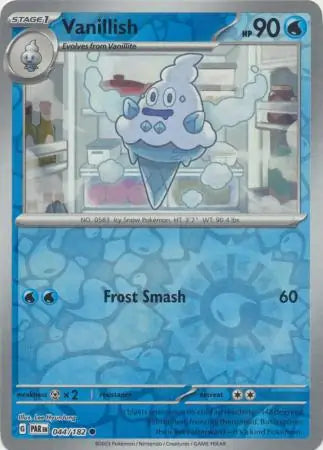 044/182 Vanillish Reverse Holo Paradox Rift Pokémon Card