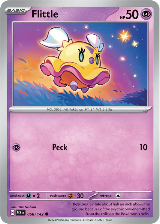 068/142 Flittle Stellar Crown Pokémon Card
