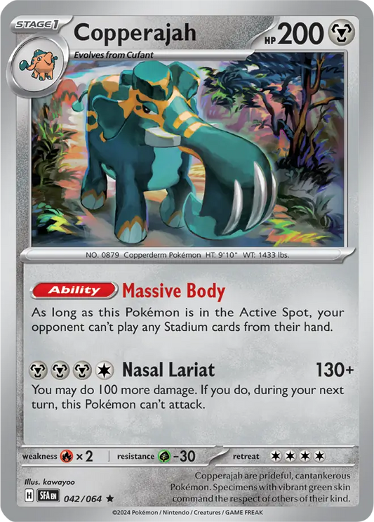 042/064 Copperajah Shrouded Fable Pokémon Card