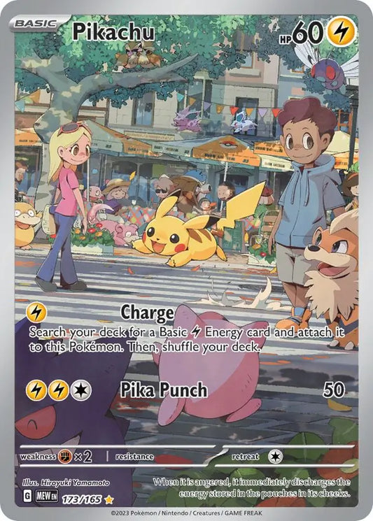 173/165 Pikachu 151 Pokémon Card