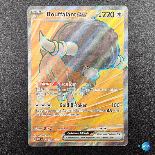 Bouffalant ex 162/086 White Flare Holo Ultra Rare English Pokémon Trading Card