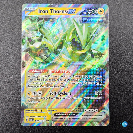 Iron Thorns ex 077/167 Twilight Masquerade Holo Double Rare English Pokémon Trading Card