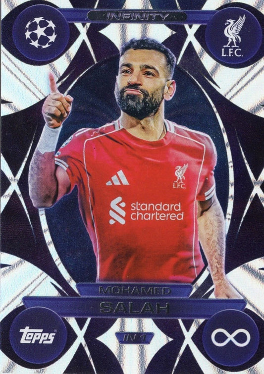 IN 1 Mohamed Salah (Liverpool) Infinity 2025/2026 Topps UCC Match Attax