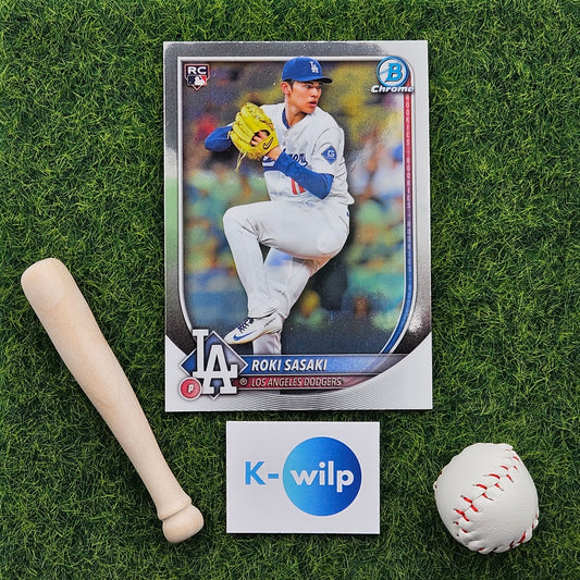 012 Roki Sasaki - Los Angeles Dodgers RC 2025 Bowman Chrome Topps Baseball Trading Card