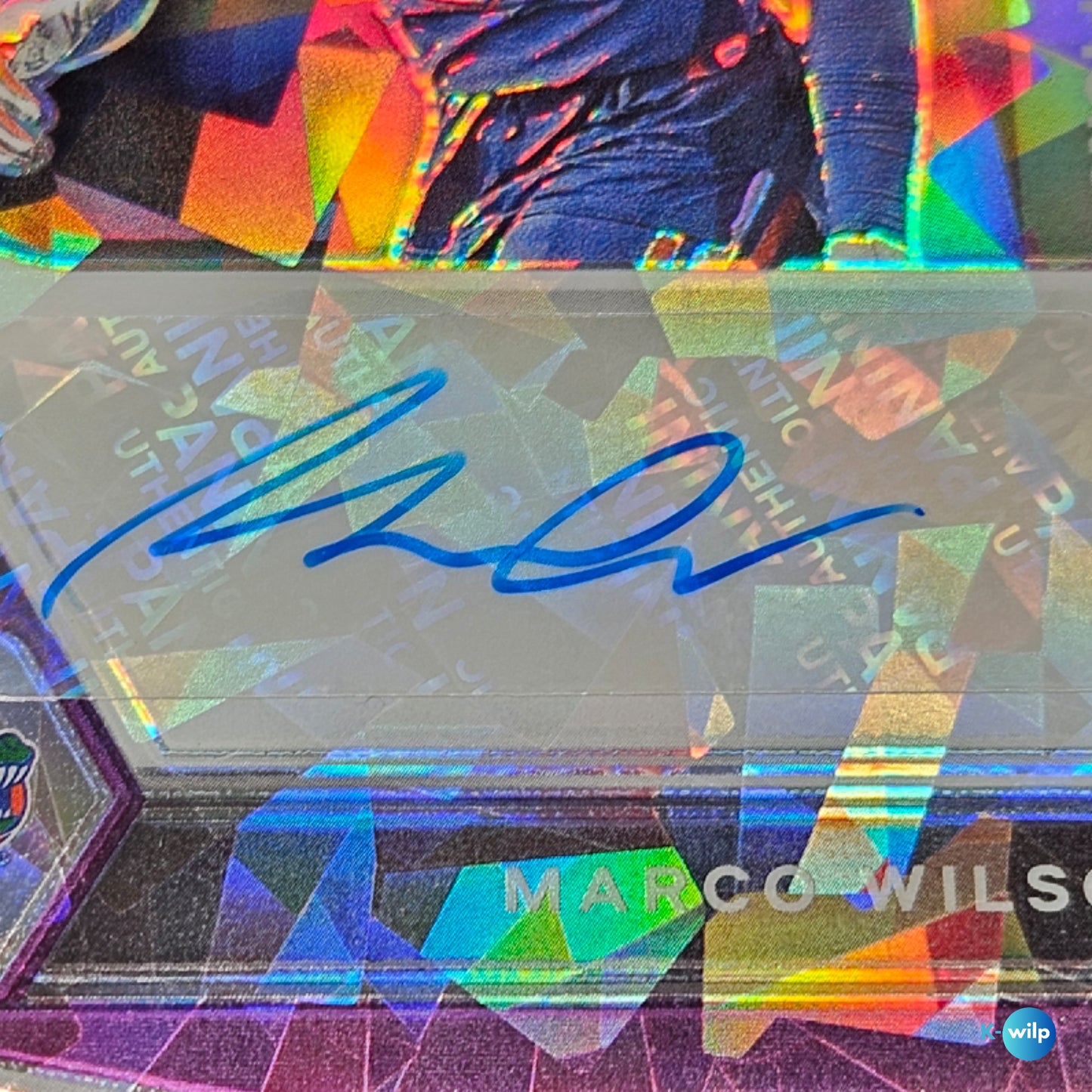Marco Wilson Autograph & Serial Numbered 74/99 Panini 2021 Prizm Draft Picks #DPA-MAR NFL Trading Card.