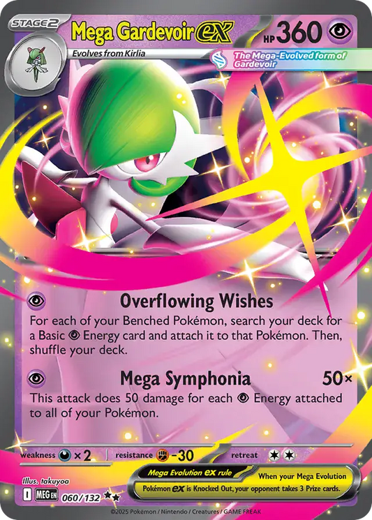 060/132 Mega Gardevoir ex Mega Evolution Pokémon Card