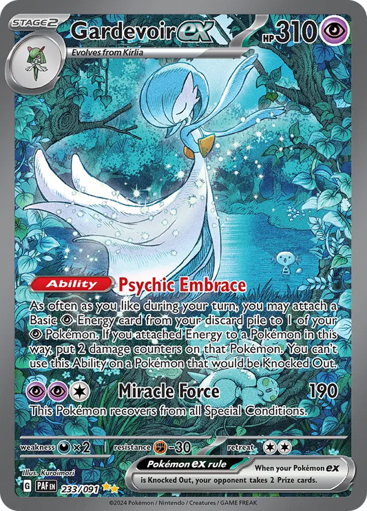 233/091 Gardevoir ex Paldean Fates Pokémon Card