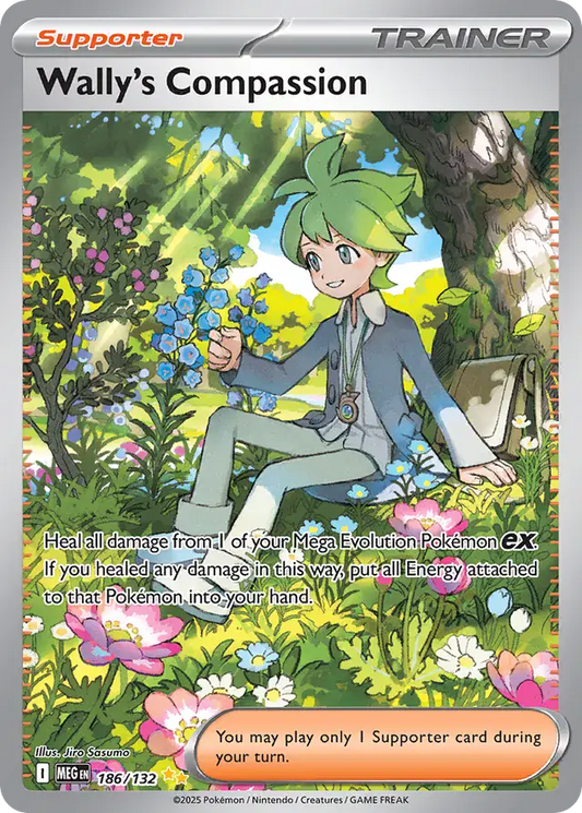 186/132 Wally's Compassion Mega Evolution Pokémon Card