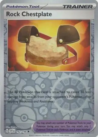 192/198 Rock Chestplate Reverse Holo Scarlet & Violet Base Set Pokémon Card