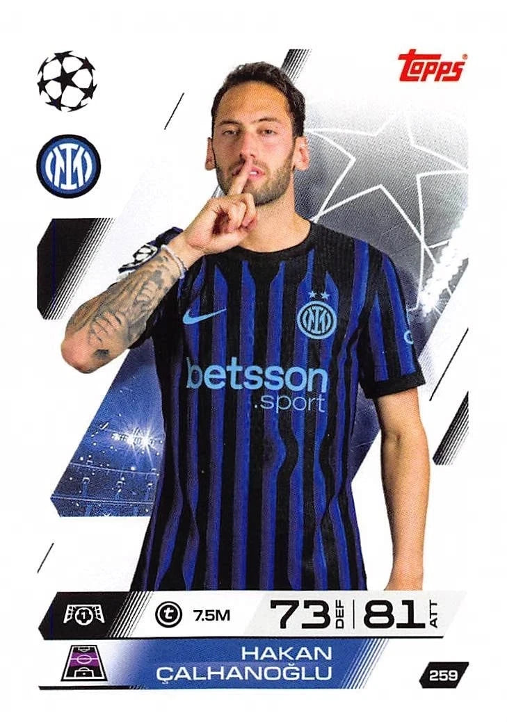 259 Hakan Çalhanoğlu (FC Internazionale Milano)