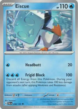 048/193 Eiscue Paldea Evolved Pokémon Card