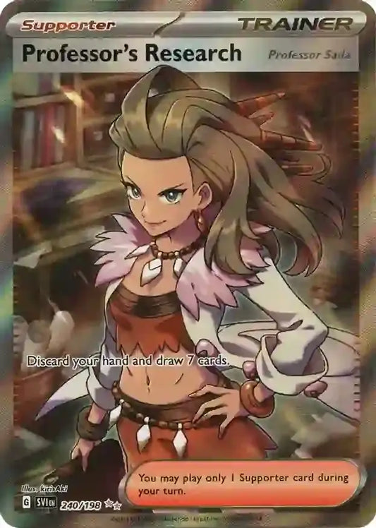 240/198 Professor's Research Scarlet & Violet Base Set Pokémon Card