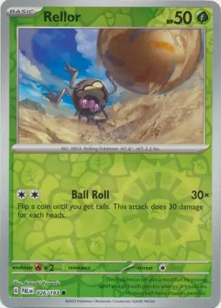 026/193 Rellor Reverse Holo Paldea Evolved Pokémon Card