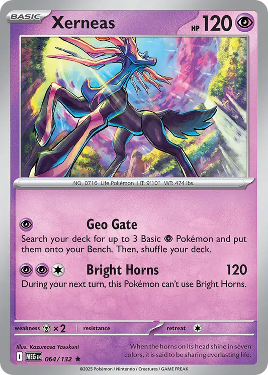 064/132 Xerneas Mega Evolution Pokémon Card
