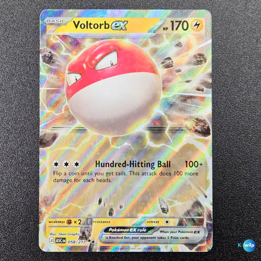 Voltorb ex 058/217 Ascended Heroes English Pokémon Trading Card
