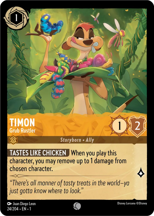 024/204 Timon Grub Rustler Disney Lorcana The First Chapter Card