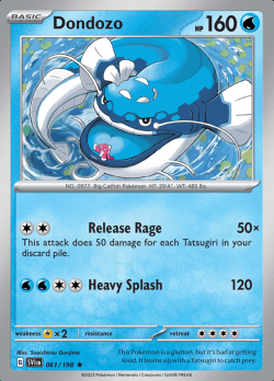 061/198 Dondozo Scarlet & Violet Base Set Pokémon Card