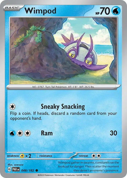 048/182 Wimpod Paradox Rift Pokémon Card