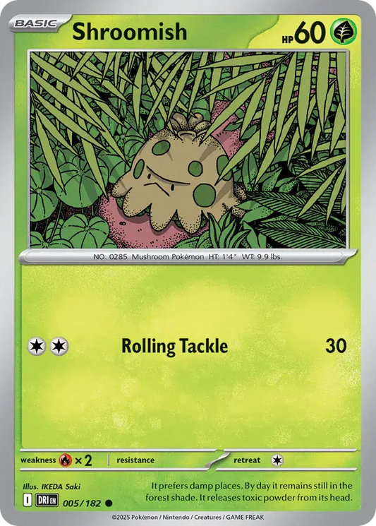 005/182 Shroomish Destined Rivals Pokémon Card