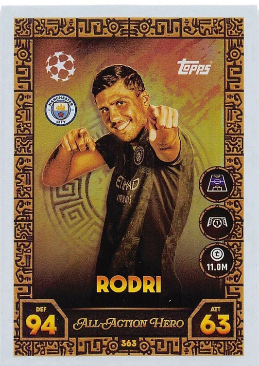 363 Rodri (Manchester City) All-Action Hero
