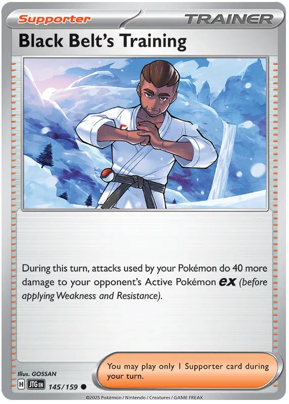 145/159 Black Belt's Training Journey Together Pokémon Card