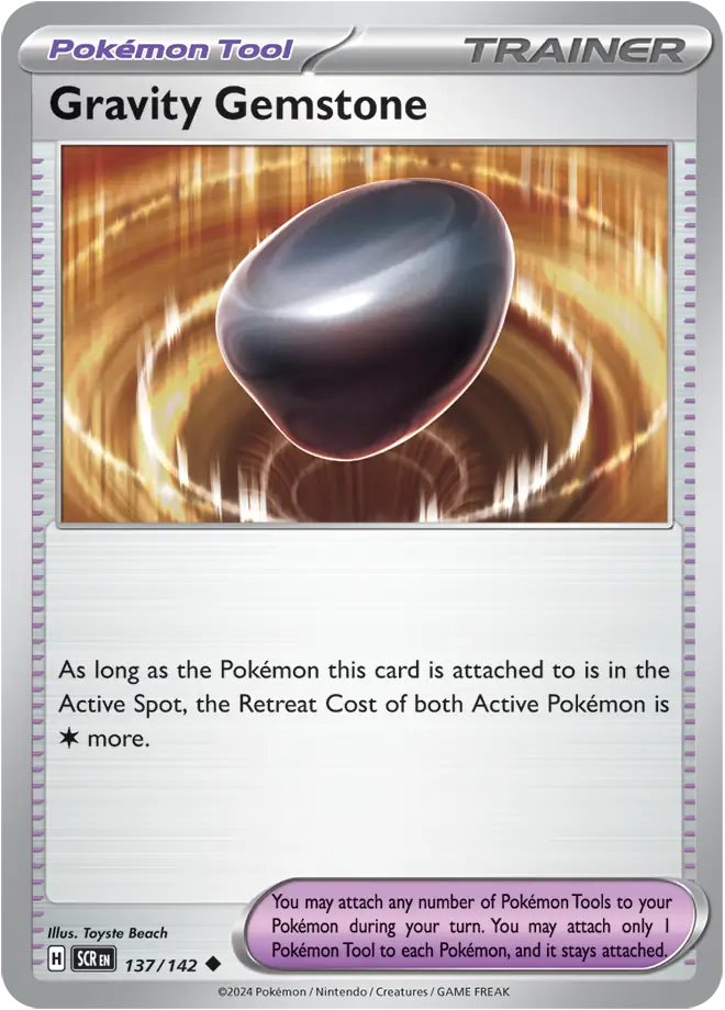 137/142 Gravity Gemstone Stellar Crown Pokémon Card
