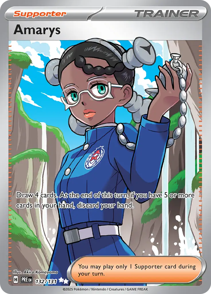 132/131 Amarys Prismatic Evolutions Pokémon Card