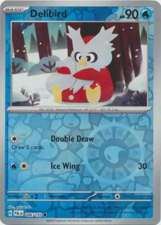 046/193 Delibird Reverse Holo Paldea Evolved Pokémon Card