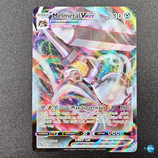 MelMetal Vmax 048/078 Pokémon Go Holo Full Art Ultra Rare English Pokémon Trading Card